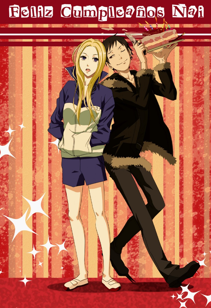 orihara izaya, nino, and kamiya hiroshi (durarara!! and 1 more) drawn by izayae