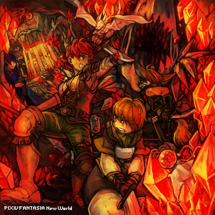 pixiv fantasia and 1 more drawn by akaneko_(redakanekocat)