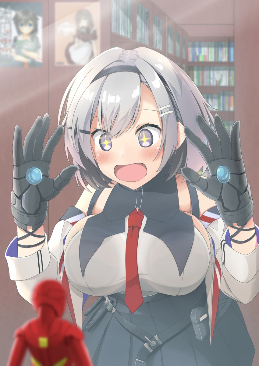 shigure, iron man, and reno (kantai collection and 2 more) drawn by kitayas