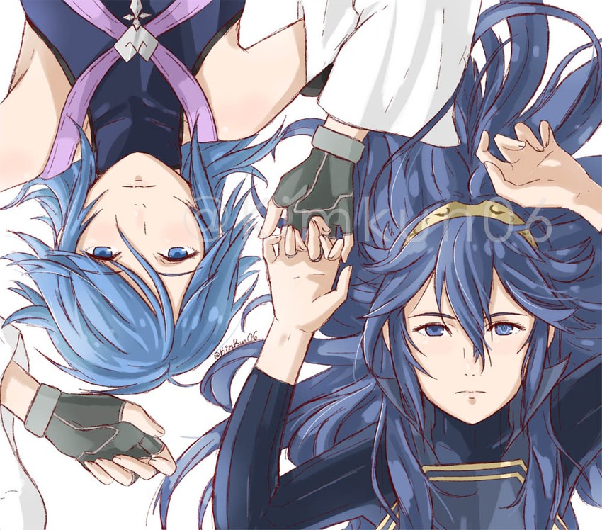 lucina and aqua (fire emblem and 3 more) drawn by kiora06