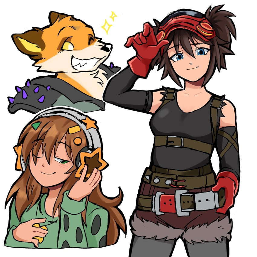 the machinist, fennix, and pj (fortnite) drawn by verafan4ever