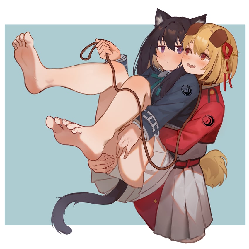 nishikigi chisato and inoue takina (lycoris recoil) drawn by milktea_(gggrrr2000)