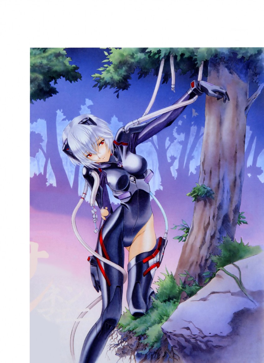 ayanami rei and rei quatre (neon genesis evangelion and 1 more) drawn by ramiya_ryou and utatane_hiroyuki