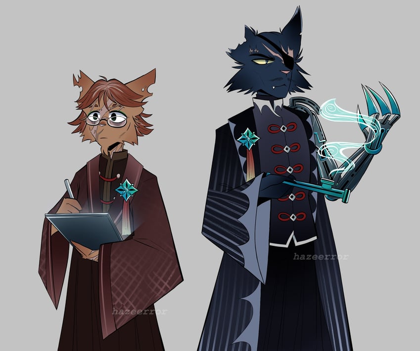 safranek and fritz teufel (nine sols and 1 more) drawn by hazeerror