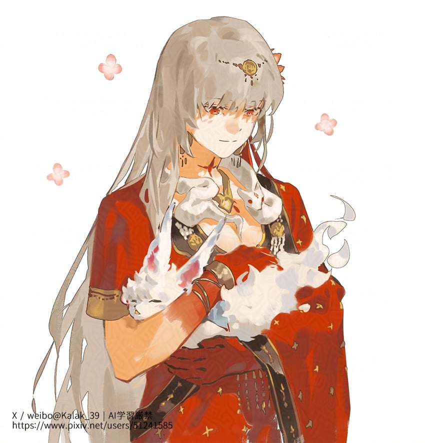 fou and durga (fate and 1 more) drawn by kalak_39