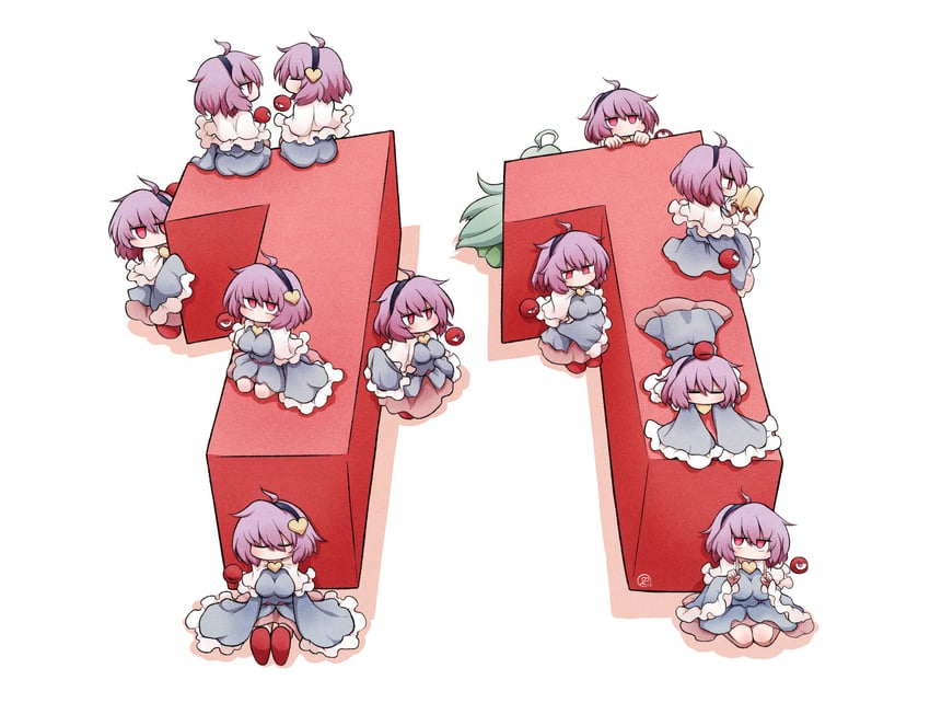 komeiji koishi and komeiji satori (touhou) drawn by scavia10