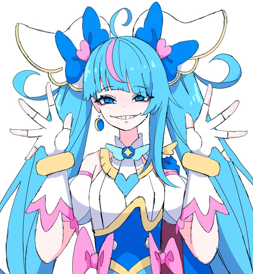 sora harewataru and cure sky (precure and 1 more) drawn by dr_yamero