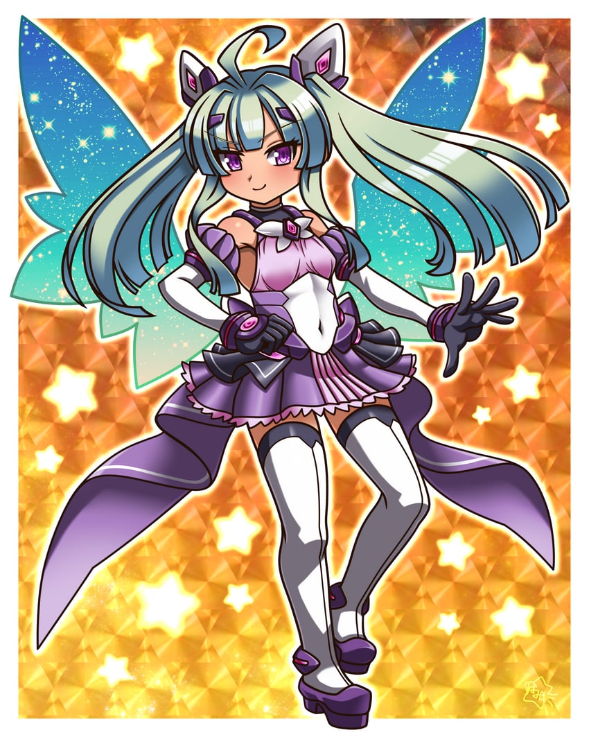 amakubo yuri and exs-tia flora (kouyoku senki exs-tia) drawn by magonzuhamiti