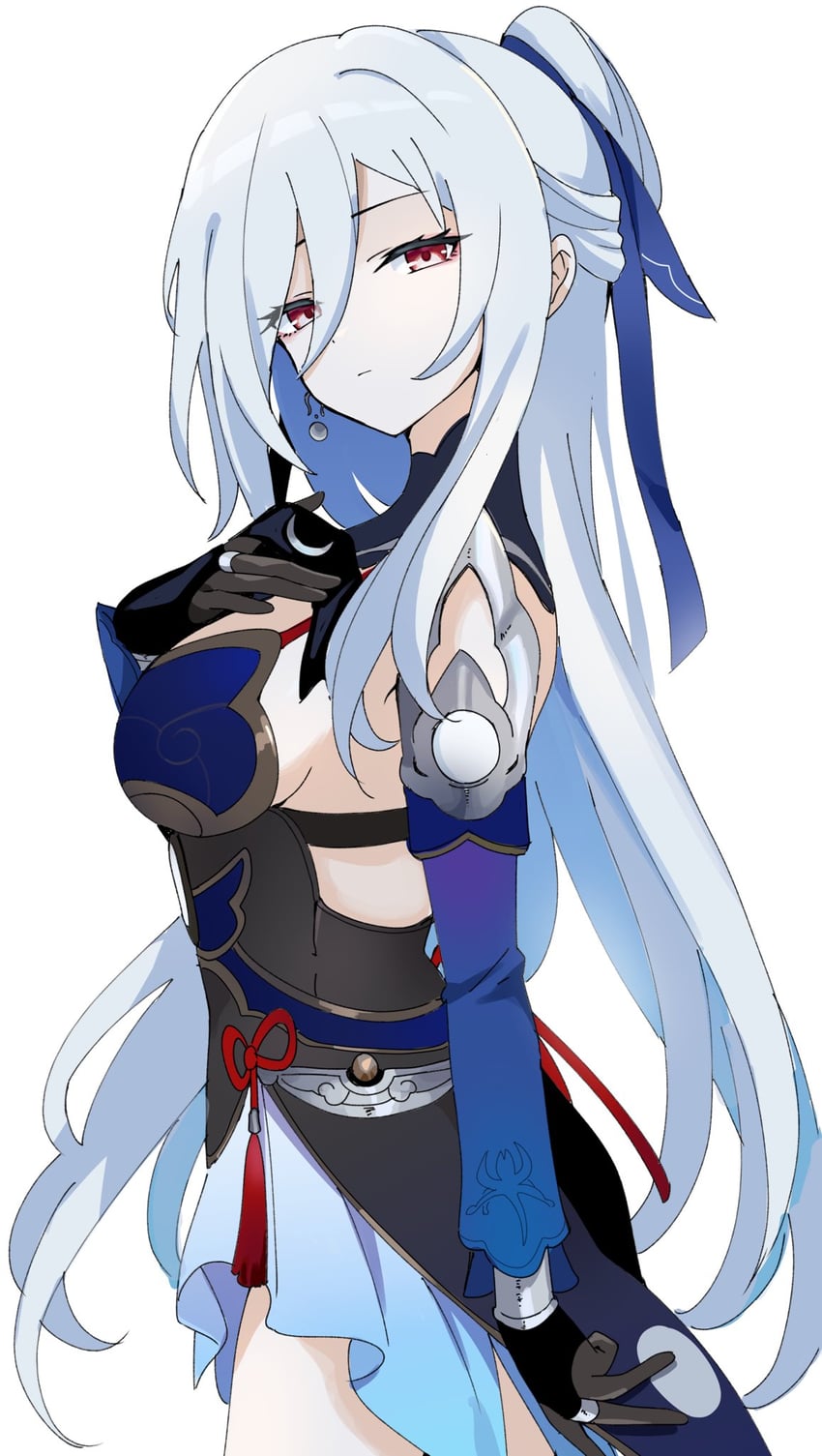 jingliu (honkai and 1 more) drawn by awe_(adorableduckyy)
