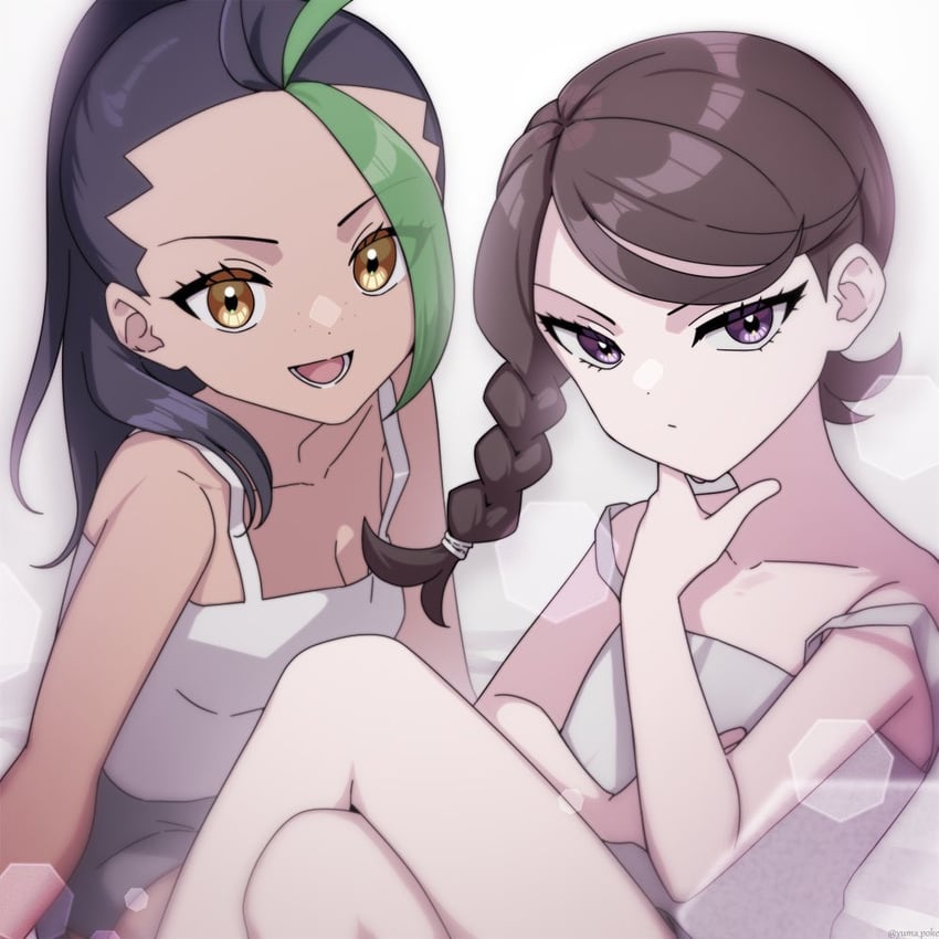 nemona and scarlet koito (pokemon and 1 more) drawn by yuma_(kuroba_tsuto)