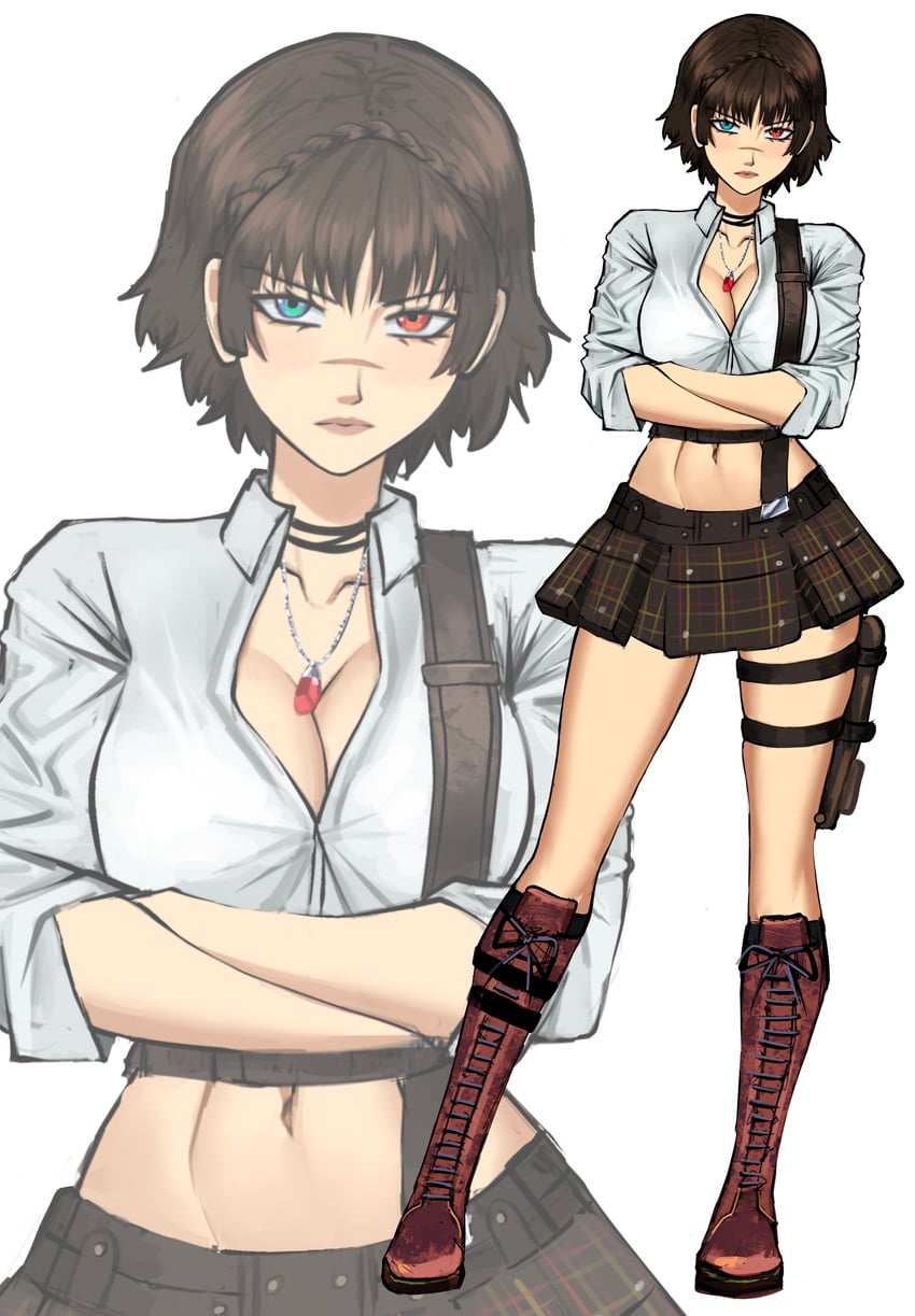 niijima makoto and lady (persona and 3 more) drawn by chaosoded