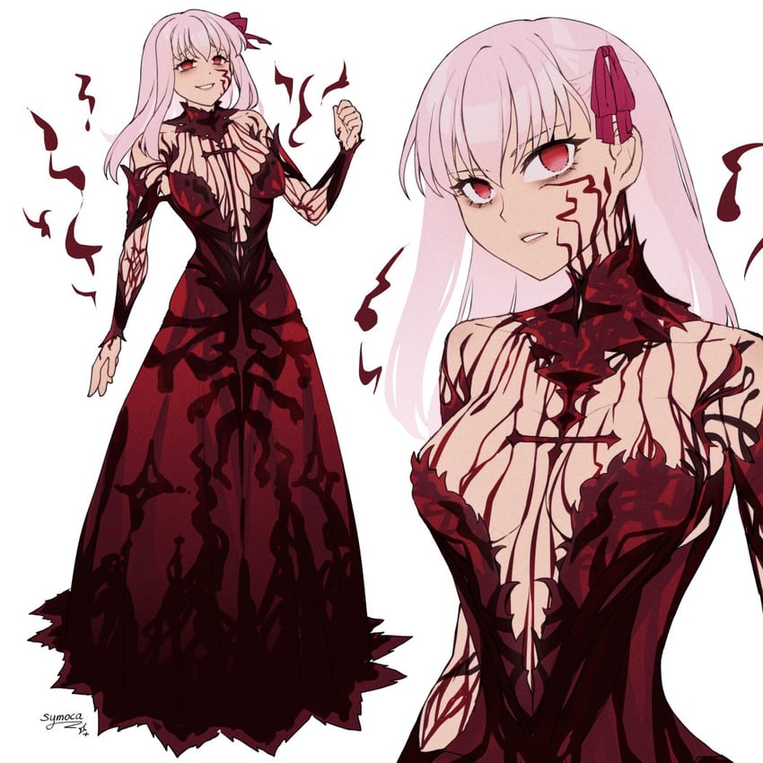 matou sakura and dark sakura (fate and 2 more) drawn by symoca