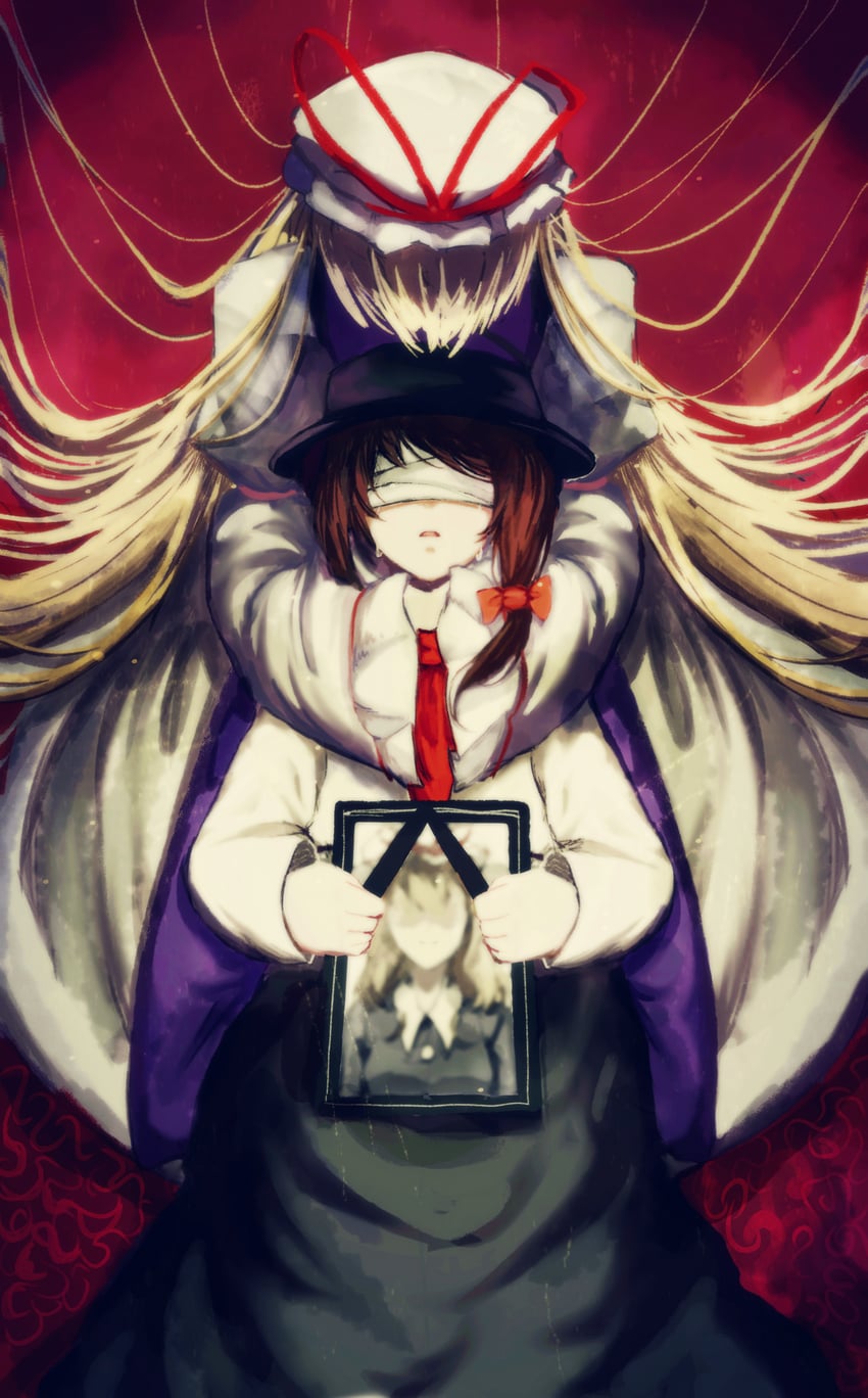 yakumo yukari, usami renko, and maribel hearn (touhou) drawn by black_sheep_(artist)