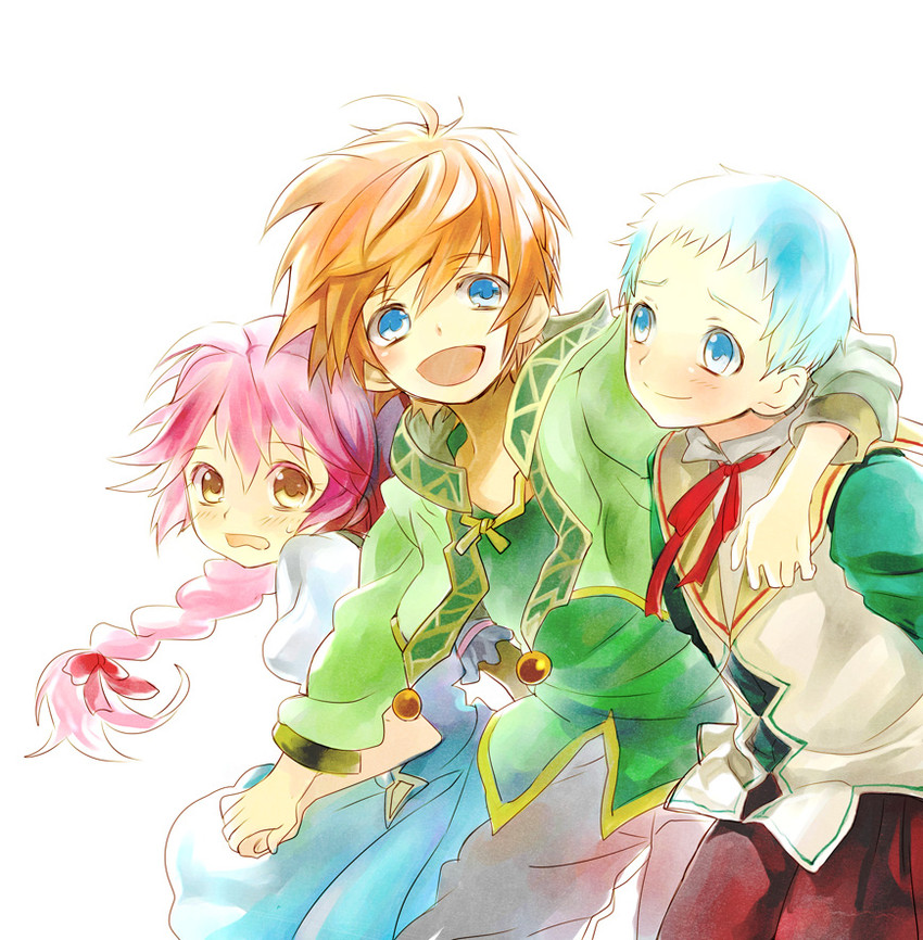 asbel lhant, cheria barnes, and hubert ozwell (tales of and 1 more) drawn by mooche
