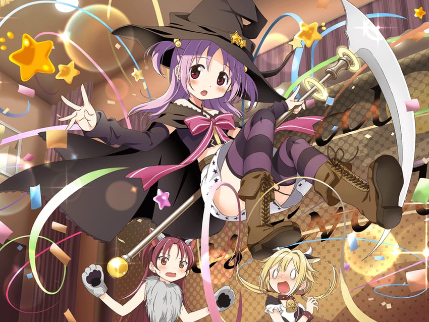 sakura kyoko, misono karin, and mitsuki felicia (mahou shoujo madoka magica and 1 more)