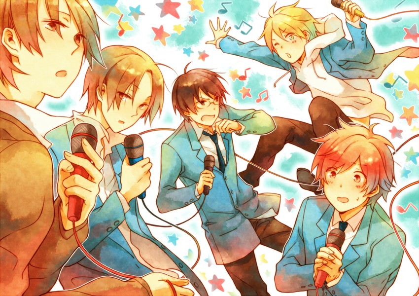 tachibana chizuru, asaba yuuta, asaba yuuki, matsuoka shun, and tsukahara kaname (kimi to boku) drawn by sleepy69