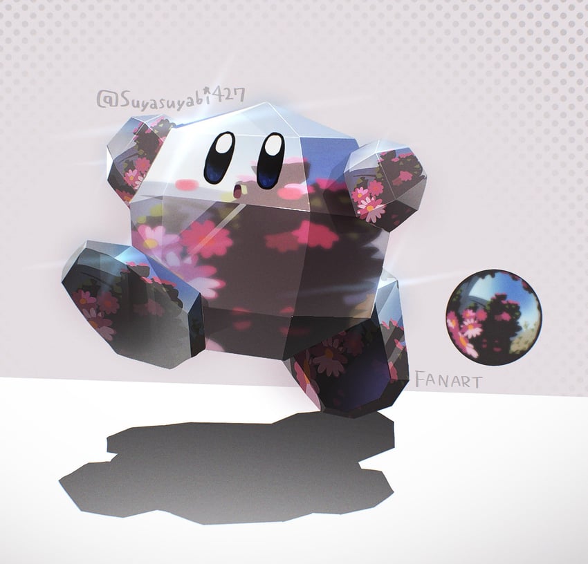 kirby, mario, metal mario, and metal kirby (mario and 1 more) drawn by suyasuyabi