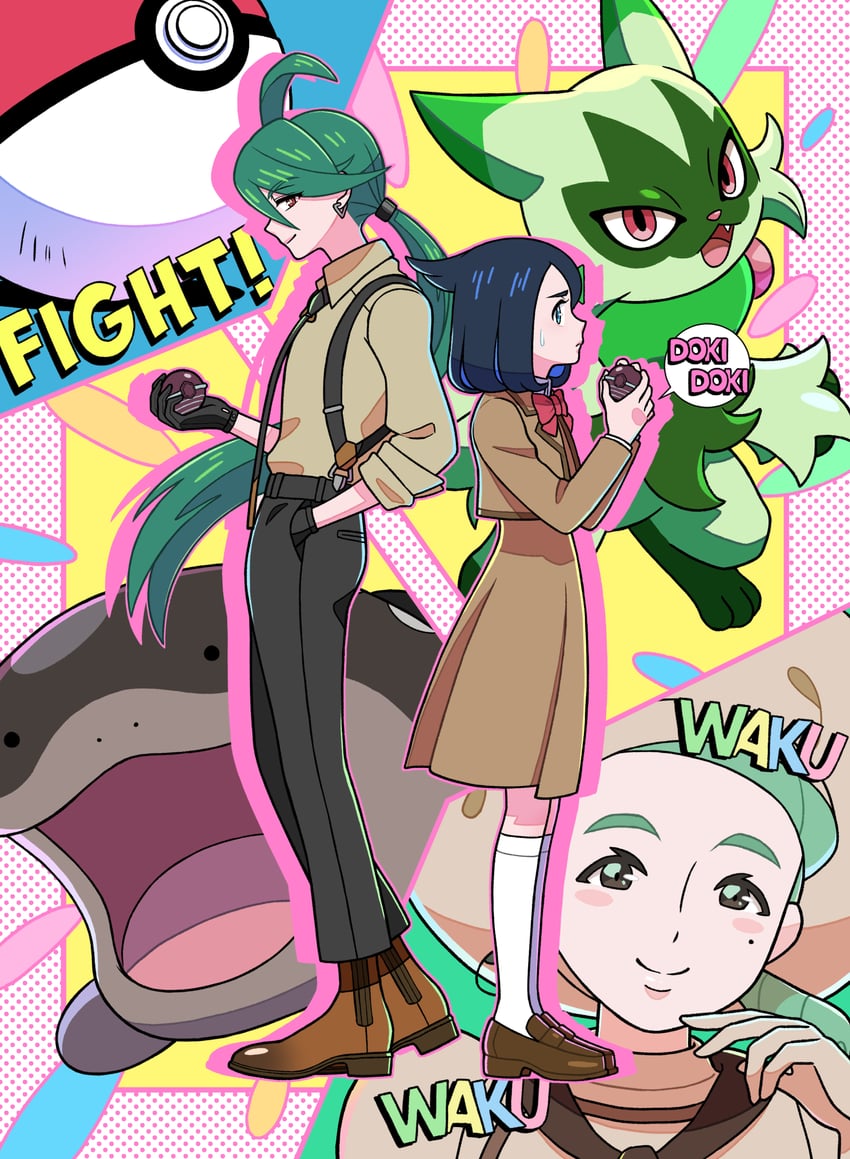 rika, liko, clodsire, floragato, and katy (pokemon and 1 more)