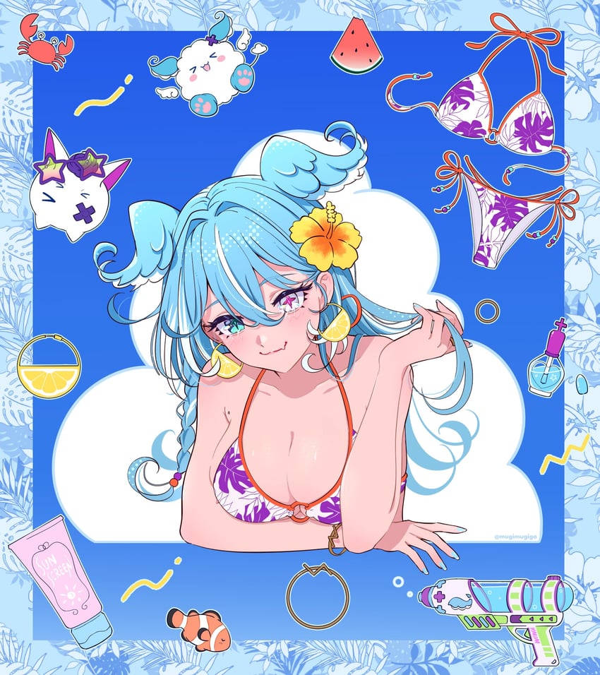 elira pendora, pikl, and weewa (nijisanji and 1 more) drawn by mugimugigo