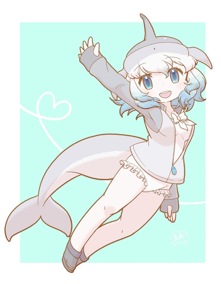 common bottlenose dolphin (kemono friends and 1 more) drawn by mugise_hitsuji
