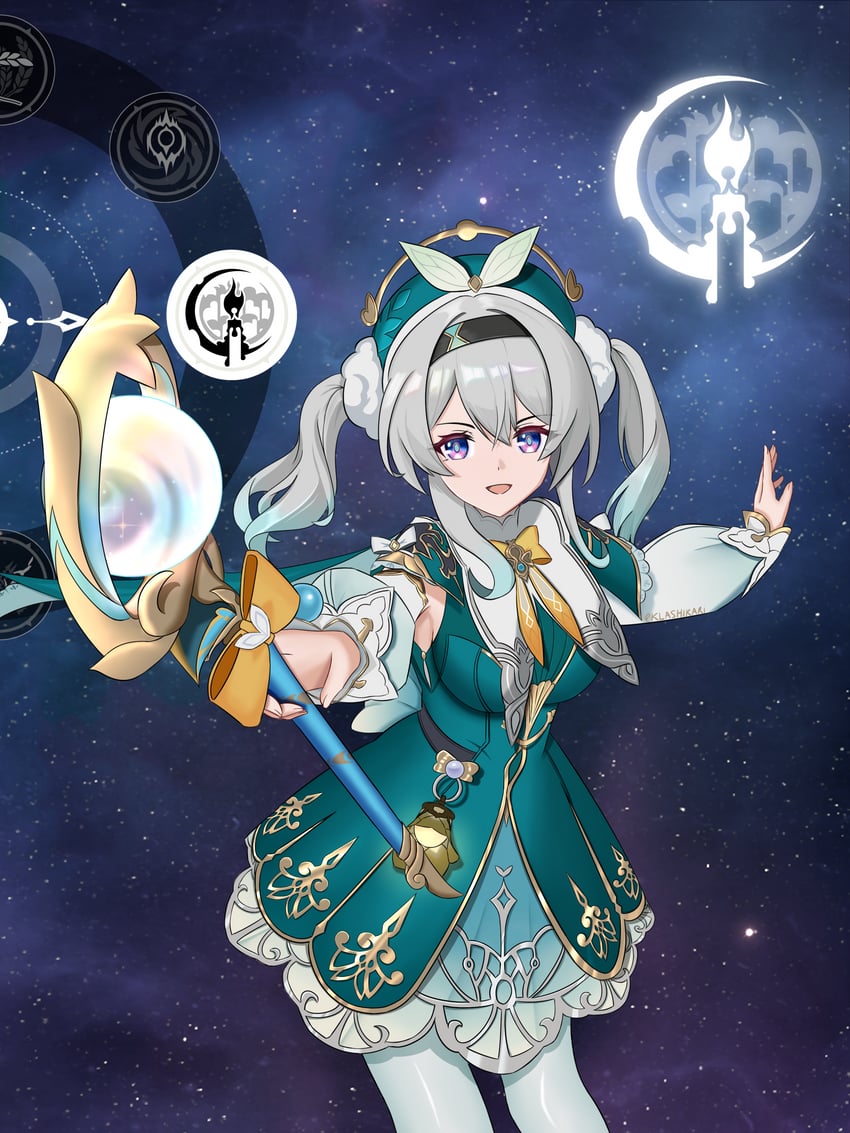 firefly and hyacine (honkai and 1 more) drawn by klashikari