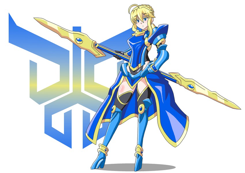 artoria pendragon and kamen rider kuuga (fate and 3 more) drawn by buti-yu