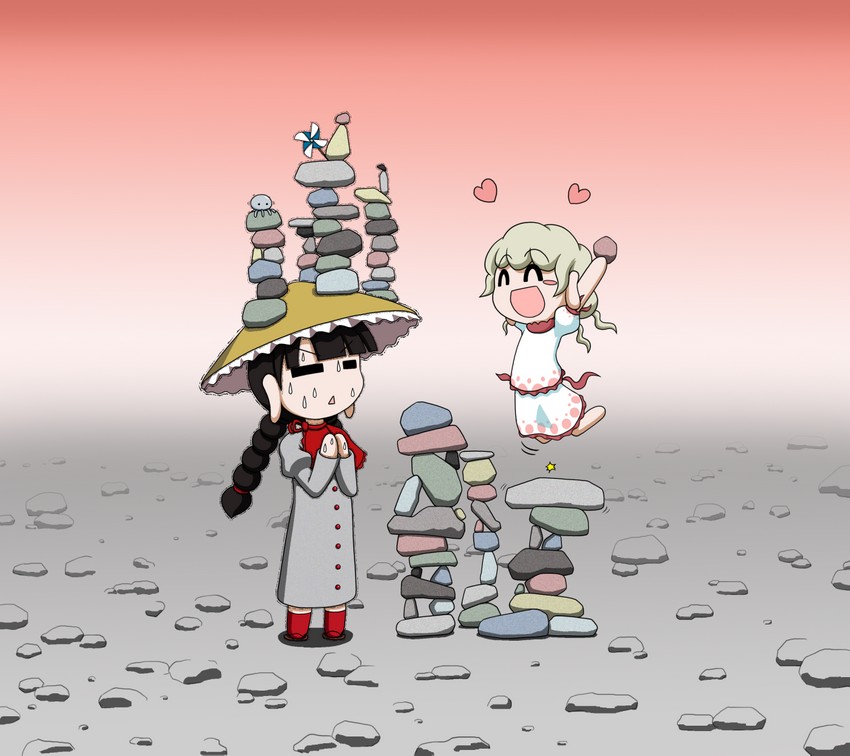 yatadera narumi and ebisu eika (touhou) drawn by rakugaki-biyori