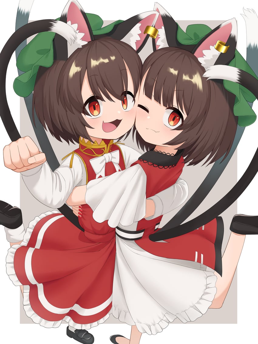 chen (touhou and 1 more) drawn by asakura_haru