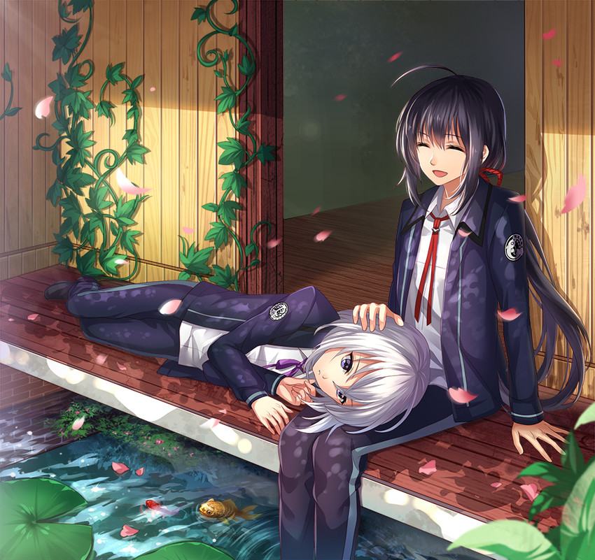 namazuo toushirou and honebami toushirou (touken ranbu) drawn by althea_(sakiya0000)