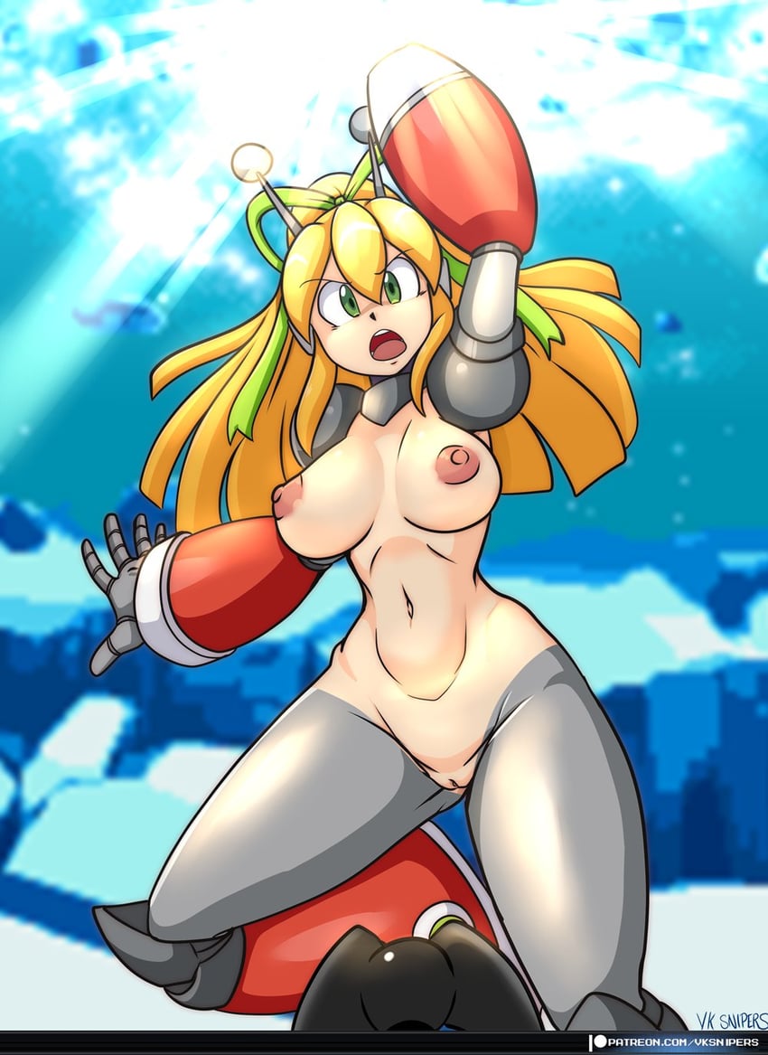 roll and hyper roll (mega man and 1 more) drawn by vcampan