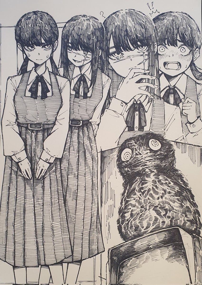 yoru, mitaka asa, and war devil (chainsaw man) drawn by epeulu_(ate5424)