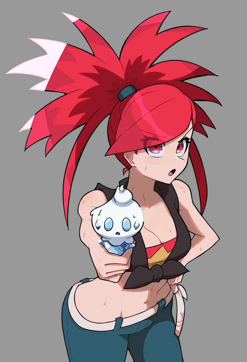 flannery and vanillite (pokemon and 1 more) drawn by muds