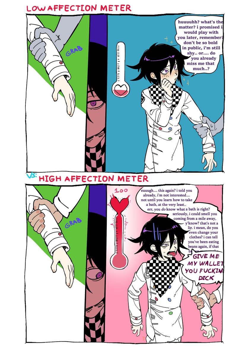 oma kokichi (danganronpa and 1 more) drawn by miri_(bossu_osu)