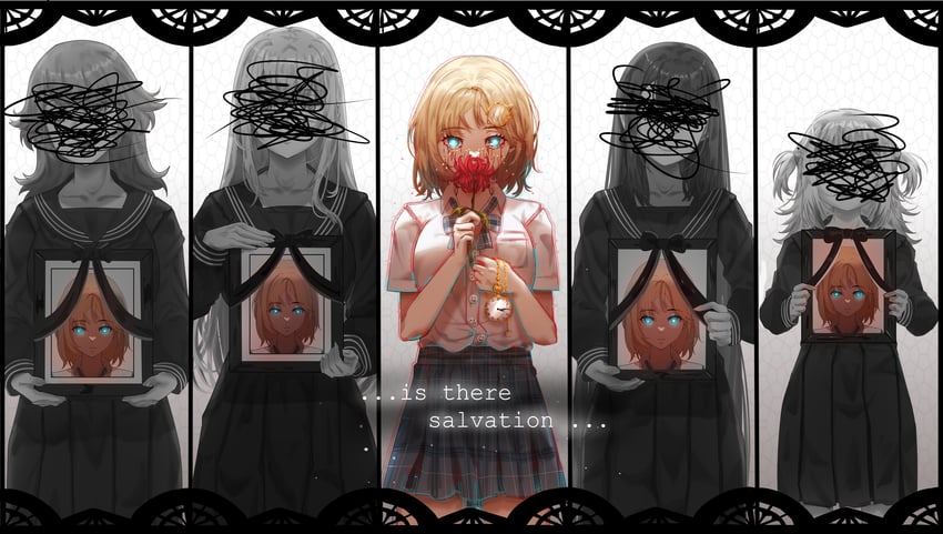 gawr gura, mori calliope, ninomae ina'nis, takanashi kiara, and watson amelia (hololive and 2 more) drawn by hh_(hehexd06161704)