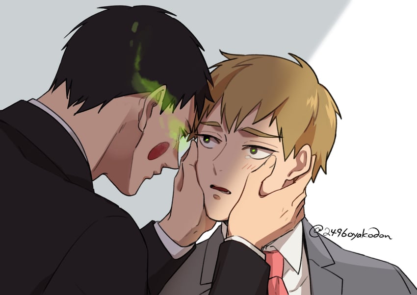 reigen arataka, ekubo, serizawa katsuya, and yoshioka mamoru (mob psycho 100) drawn by 2496oyakodon