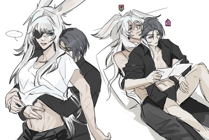 warrior of light and zero (final fantasy and 1 more) drawn by bib_bb_bib