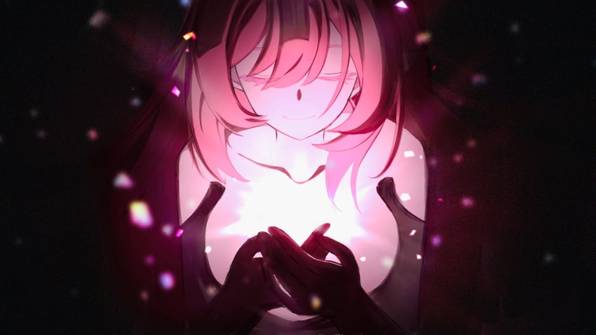 elysia (honkai and 1 more) drawn by mi_(27782900)