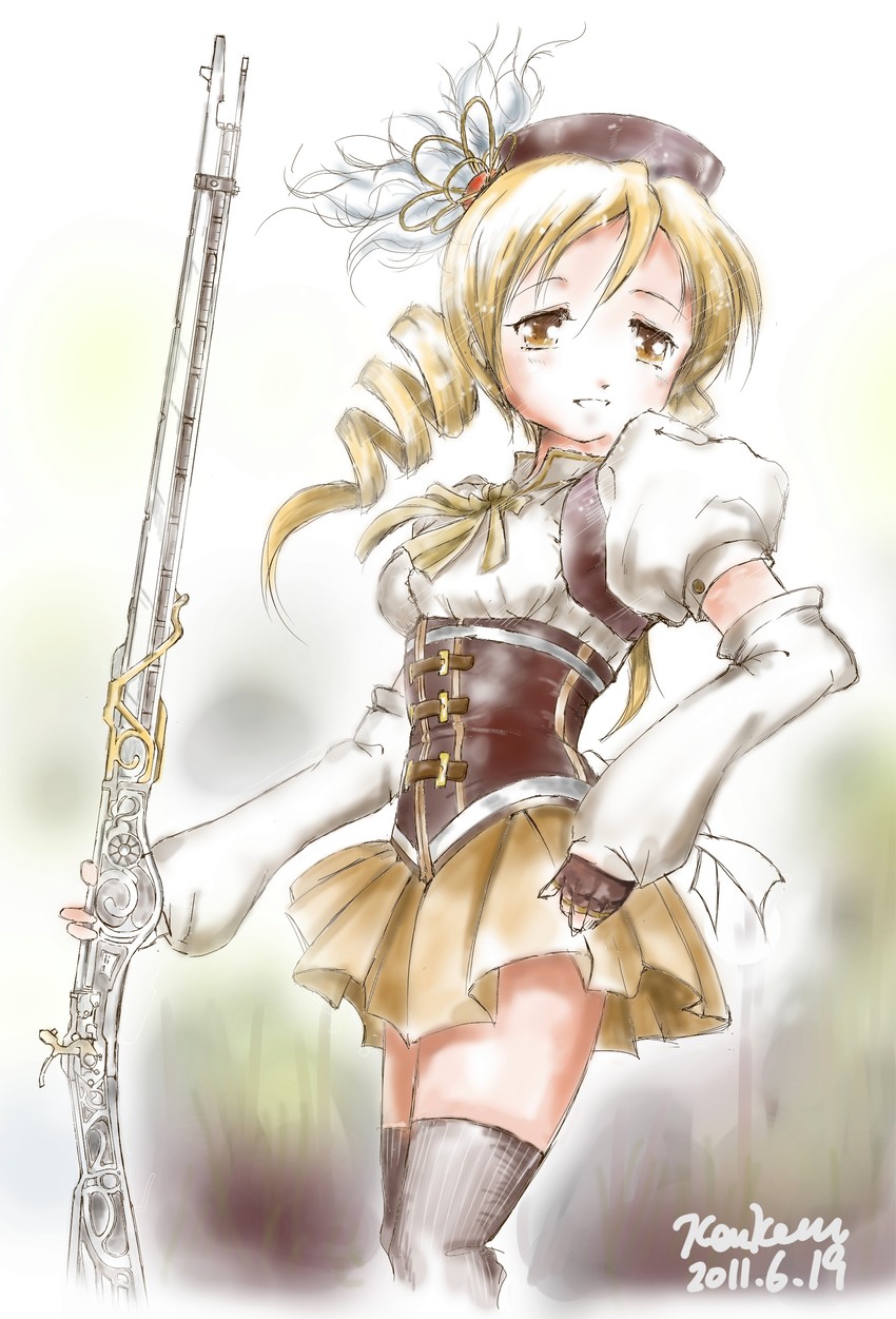 tomoe mami (mahou shoujo madoka magica) drawn by kem_kem
