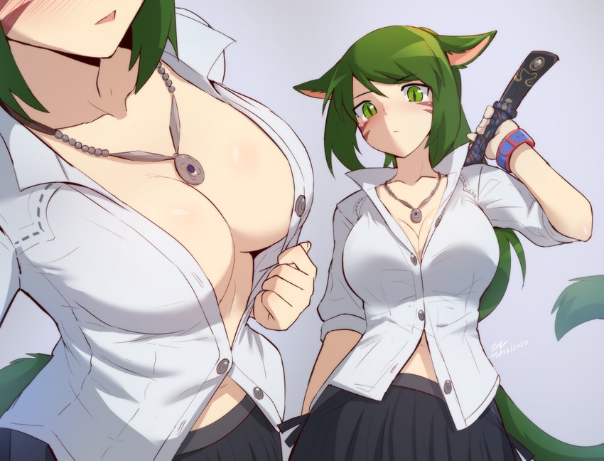 warrior of light and sollyz (final fantasy and 1 more) drawn by sollyz