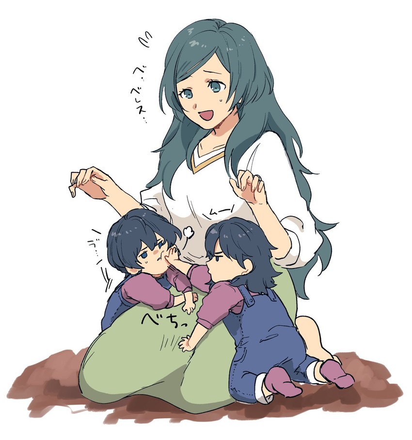 female byleth, male byleth, and sitri (fire emblem and 1 more) drawn by souen_senri