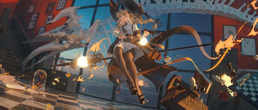 reed and reed the flame shadow (arknights) drawn by toto_(caaaaarrot)