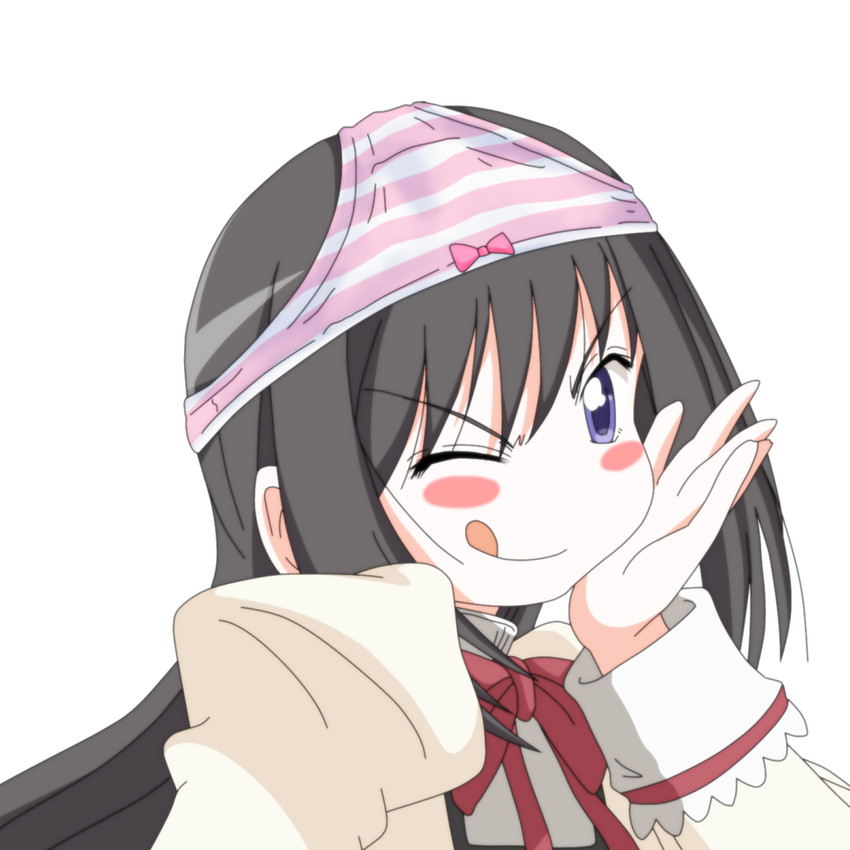 akemi homura and saitou chiwa (mahou shoujo madoka magica and 2 more) drawn by mizushima_(p201112)