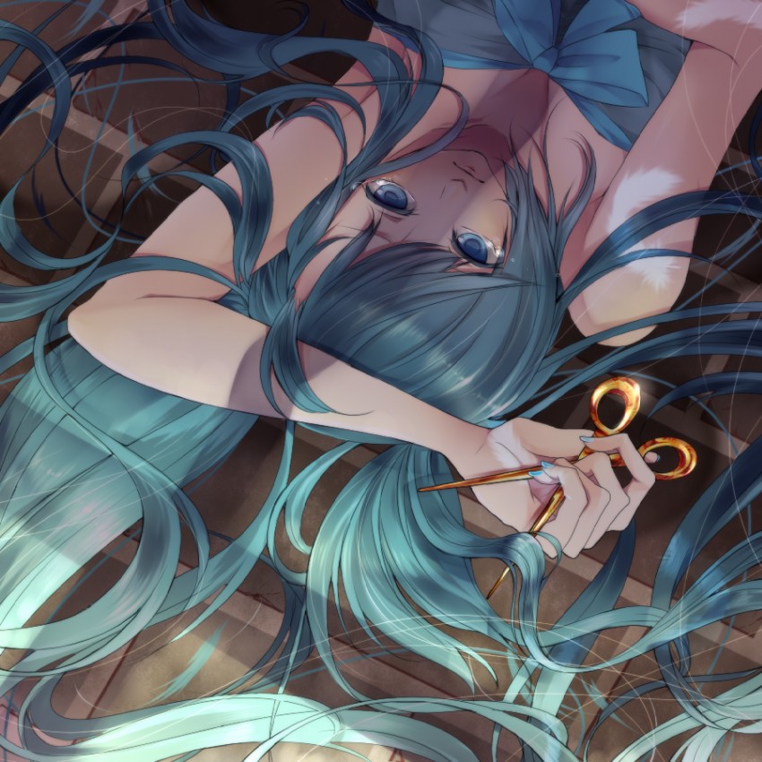 hatsune miku (vocaloid) drawn by amase_(siki696)