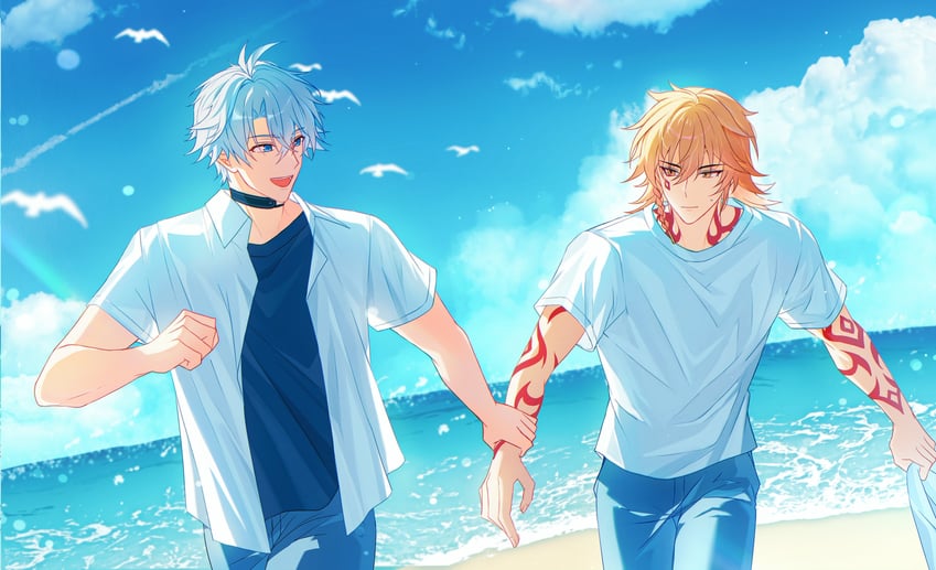 phainon and mydei (honkai and 1 more) drawn by mabugeki_dubu