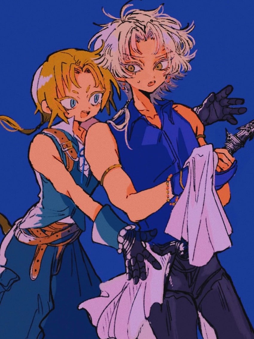 zidane tribal and firion (final fantasy and 1 more) drawn by nayo_(kr_000515)