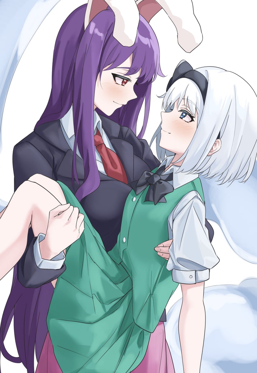 konpaku youmu and reisen udongein inaba (touhou) drawn by ramiki_(ramiki_3)