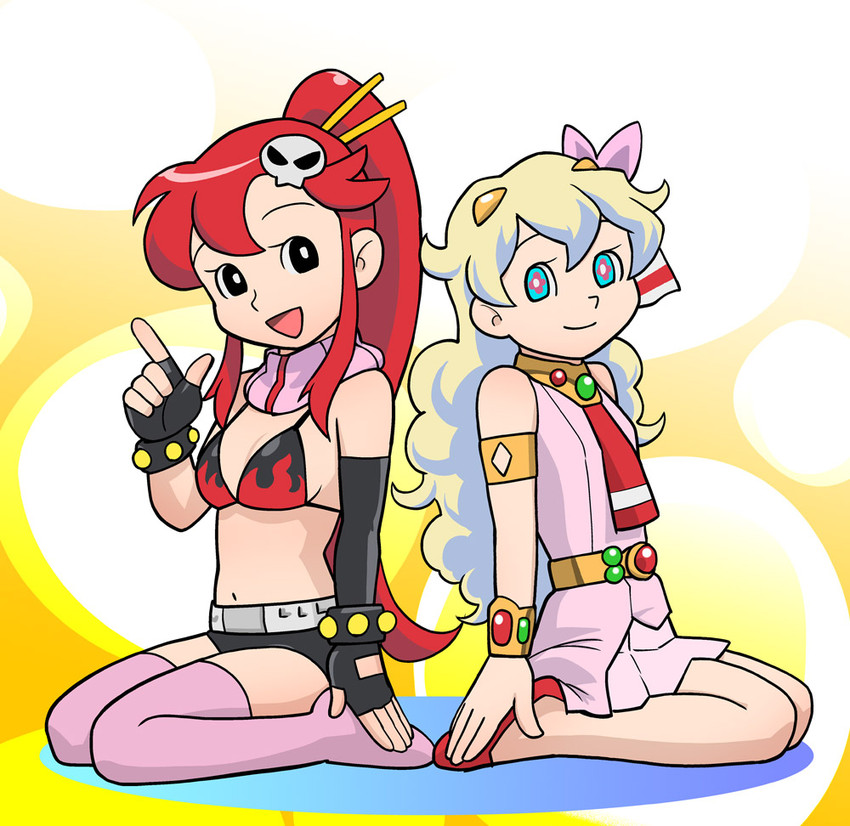 yoko littner and nia teppelin (tengen toppa gurren lagann) drawn by ueyama_michirou