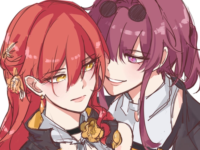 kafka and himeko (honkai and 1 more) drawn by 32wdsxz