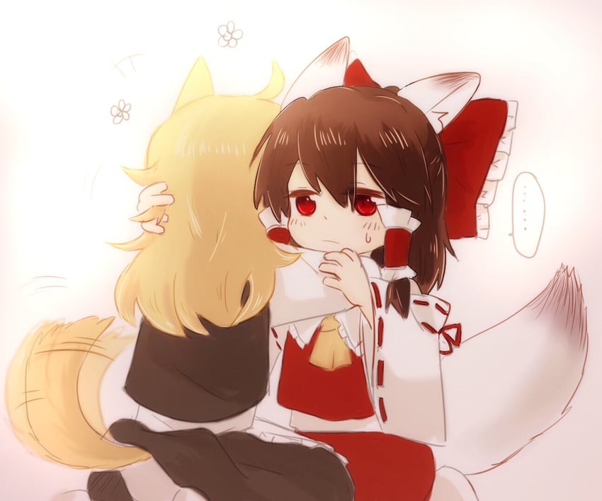 hakurei reimu and kirisame marisa (touhou) drawn by niangao_(8490593)