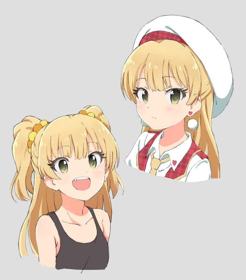 jougasaki rika (idolmaster and 1 more) drawn by villdona